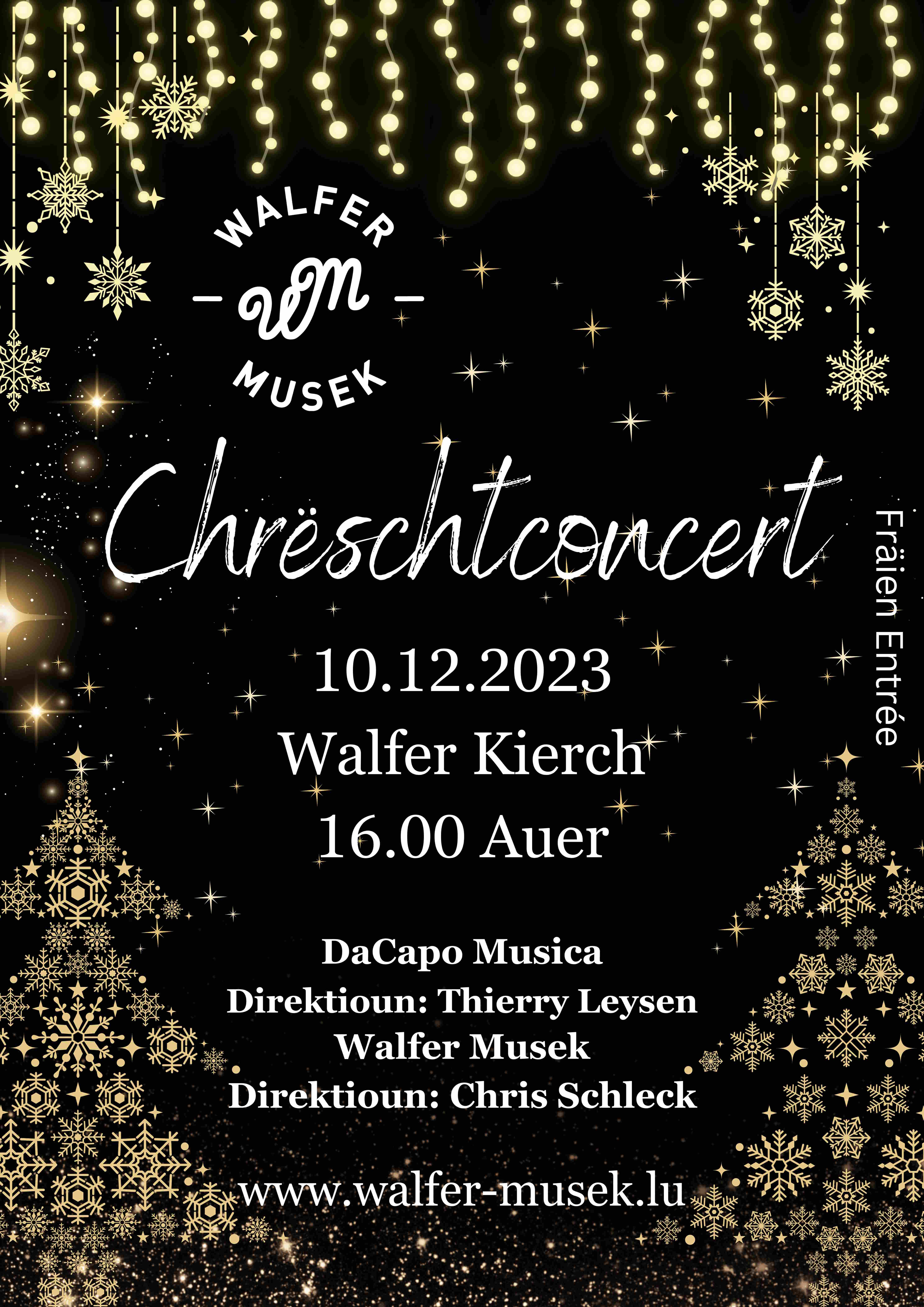 Flyer Concert de Noël 2023
